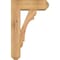 Ekena Millwork Olympic Craftsman Smooth Bracket w/ Offset Brace, Western Red Cedar, 5 1/2"W x 14"D x 22"H BKT0604X14X22OLY04SWR - alternate 3